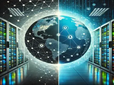 Diagram showing internal vs external network assessments